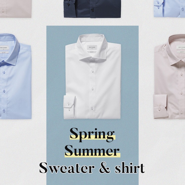 BW_23 Spring Summer 스웨터 그리고 셔츠