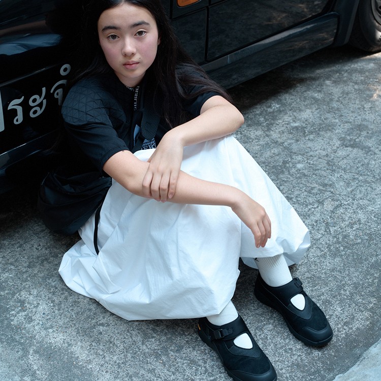 スニーカー [Archivepke x CAYL] Vibram strap sneakers : BLACK CAYL X Archivepke] / ☆ vibram sneakers / black (CAYL