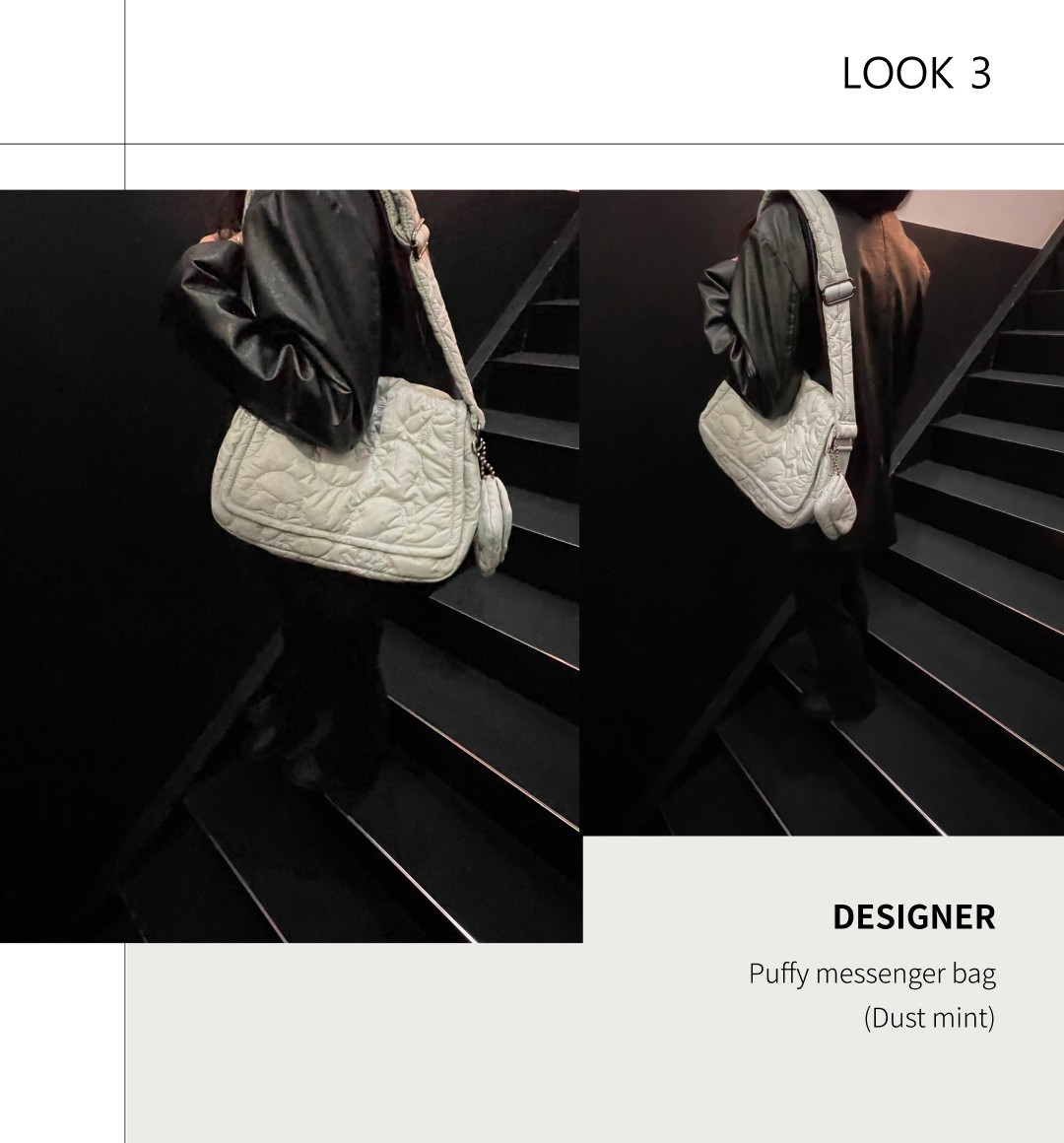 ★Archivepke★Puffy messenger bag★Dust pink★韓国★大人気★ Puffy messenger bag(Dust pink)_Archivépke