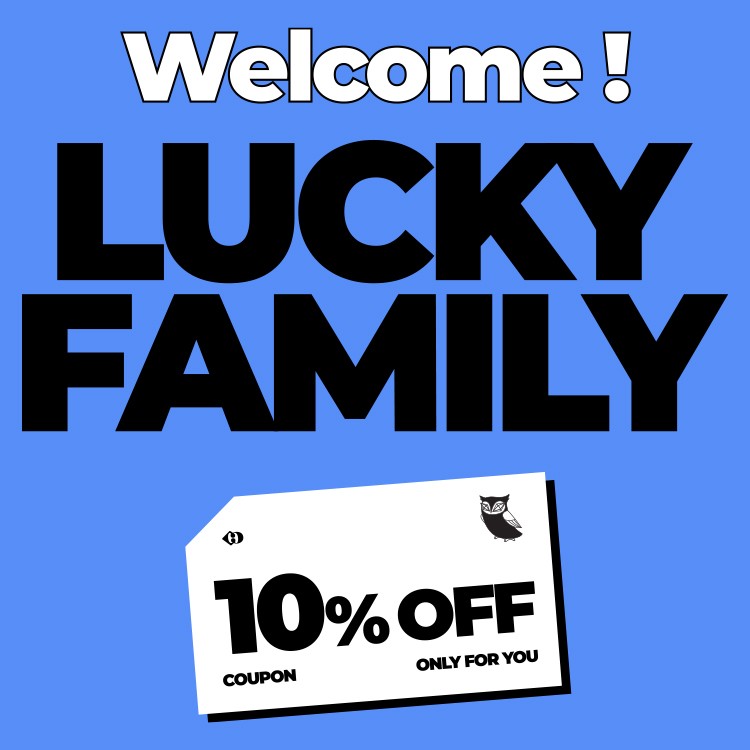LUCKY CHOUETTE_[WELCOME NEW FAMILY] 첫구매 고객 ONLY 22년 신상 10% !