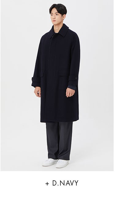 【HI FI FNK】Bulkin Wool Balmacaan Coat Glen Check Men's Balmacaan Coat | Men's Tailoring